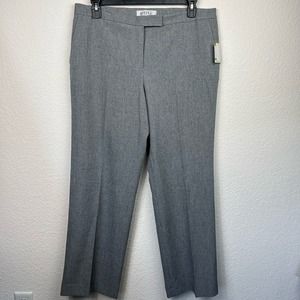 Kasper Pants WOMENS 14 Tab Waist NWT Gray Career Trouser